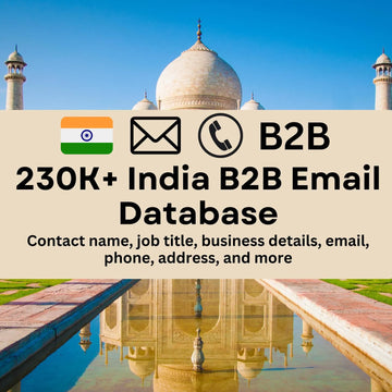 230k+ India B2B Email Database – Verified Business Leads for Targeted Marketing
