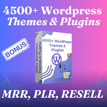 4500+ Premium WordPress Themes + Plugins - MRR - PLR | Resell Rights | Responsive, SEO-Optimized, & Customizable Designs for Any Website