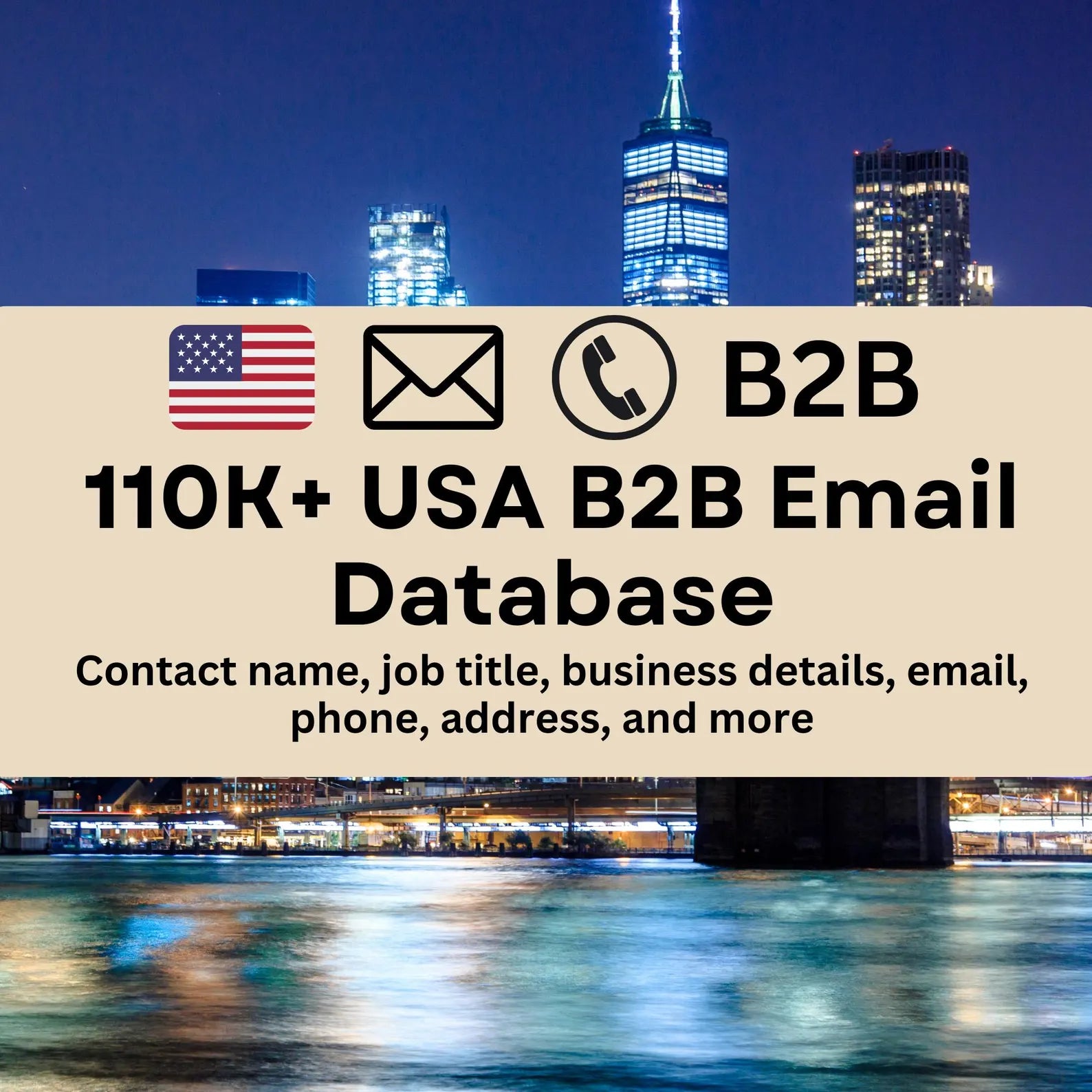 110K+ USA B2B Email Database – High-Quality Business Leads