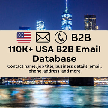 110K+ USA B2B Email Database – High-Quality Business Leads